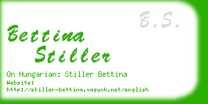 bettina stiller business card